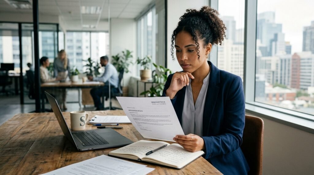 alt=profissional analisando uma rejeição após entrevista de emprego