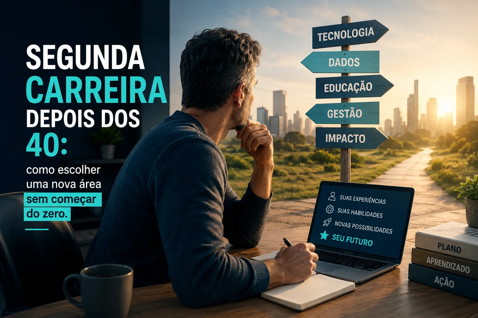 segunda carreira depois dos 40 como escolher uma nova área sem começar do zero